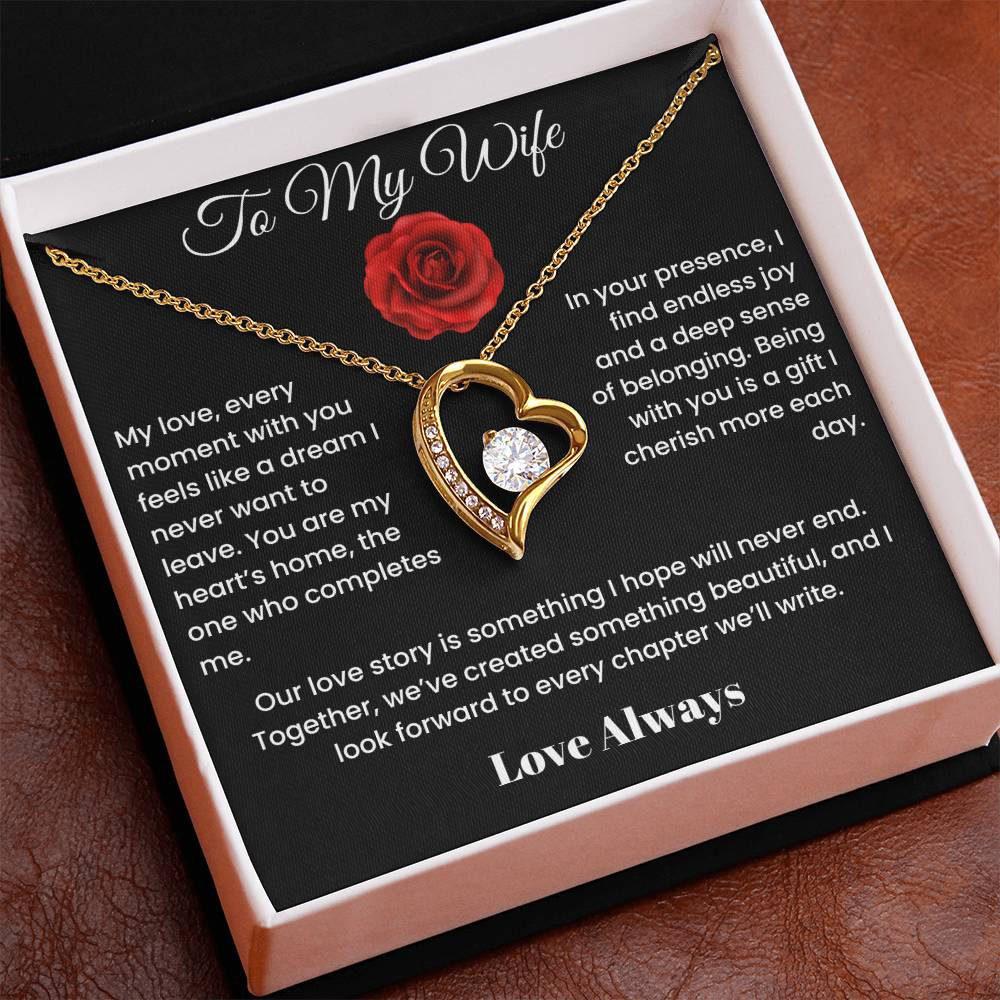 To My Wife - Endless Elegance: Personalized Forever Love Necklace Select your style
