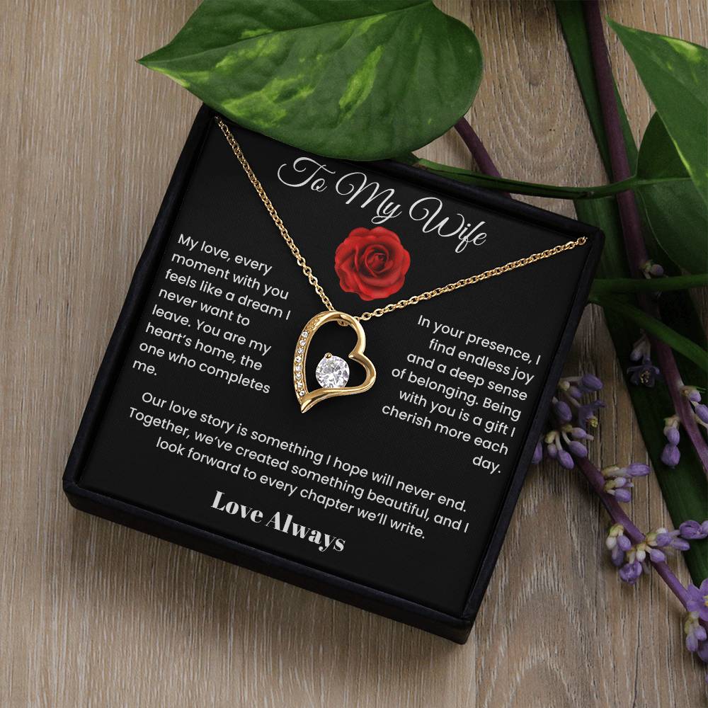 To My Wife - Endless Elegance: Personalized Forever Love Necklace Select your style