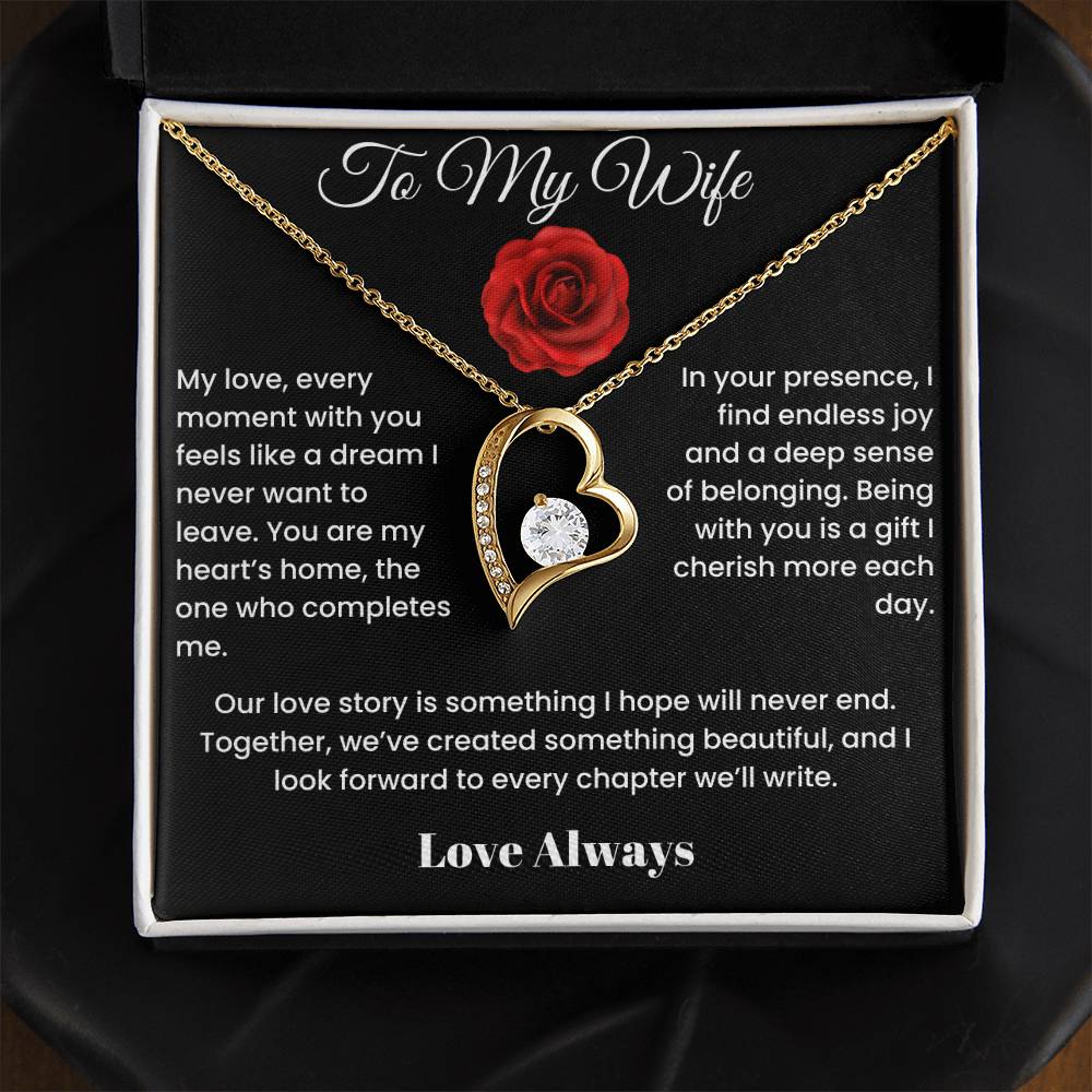 To My Wife - Endless Elegance: Personalized Forever Love Necklace Select your style