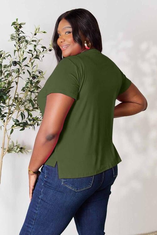 Basic Bae Full Size Round Neck Short Sleeve T - Shirt - Loulou Boutique