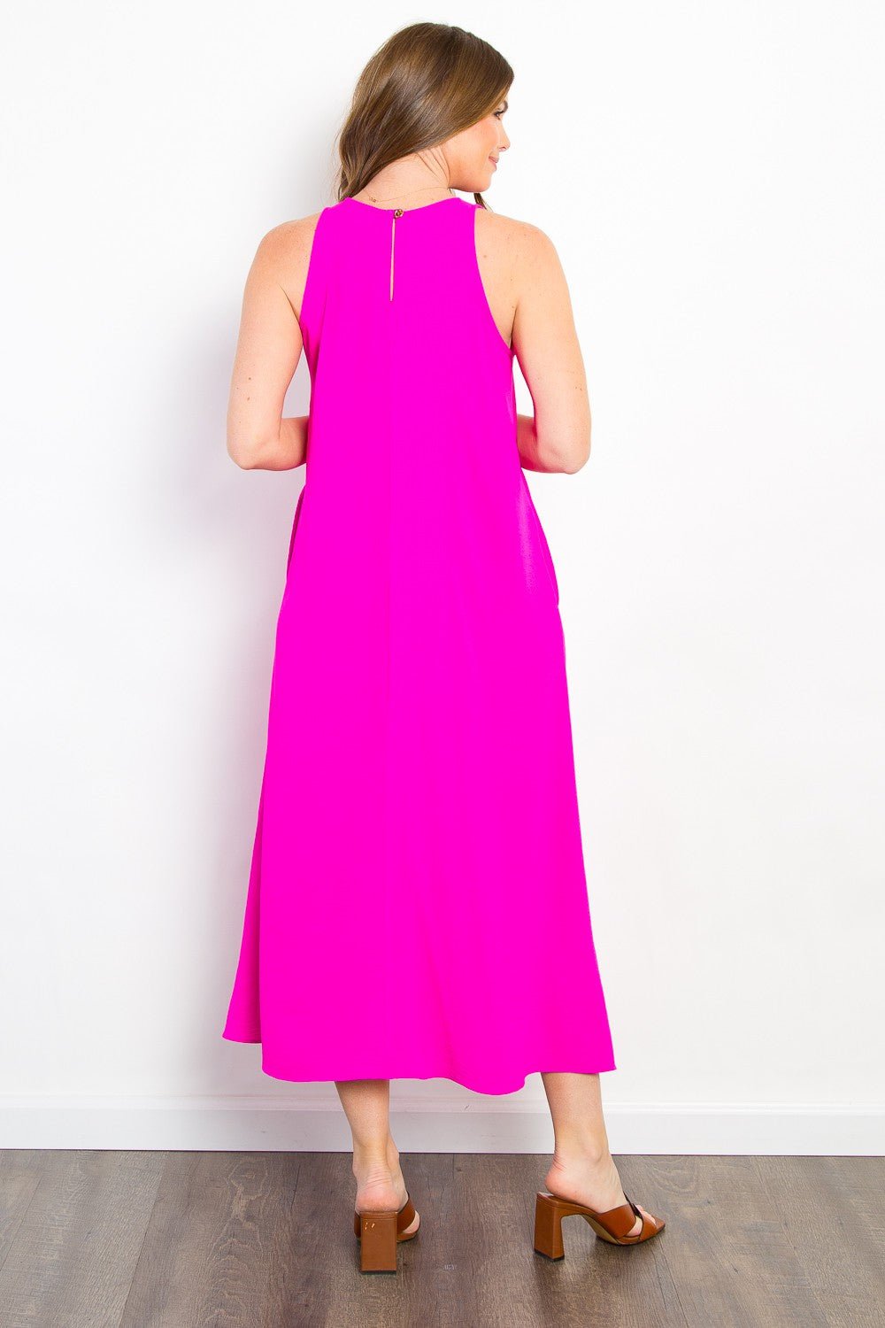 Be Stage Midi Tank Dress with Pockets - Loulou Boutique