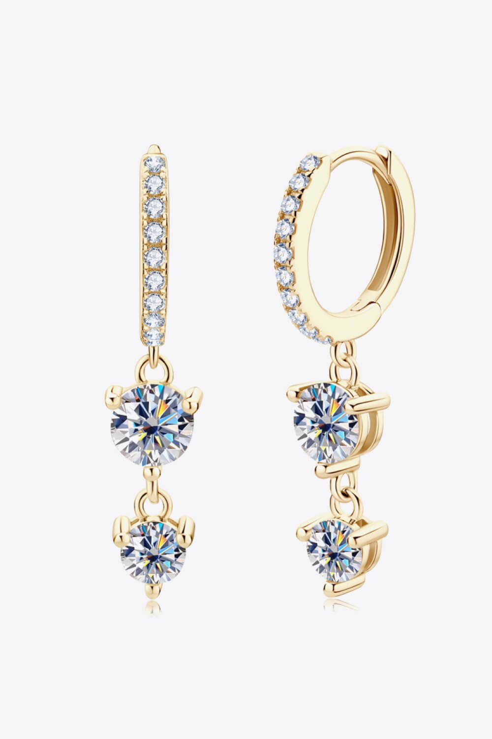 Be The One Moissanite Drop Earrings - Loulou Boutique