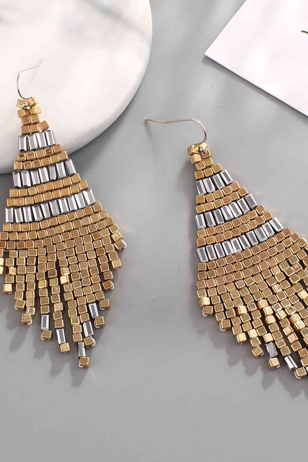 Beaded Dangle Earrings - Loulou Boutique