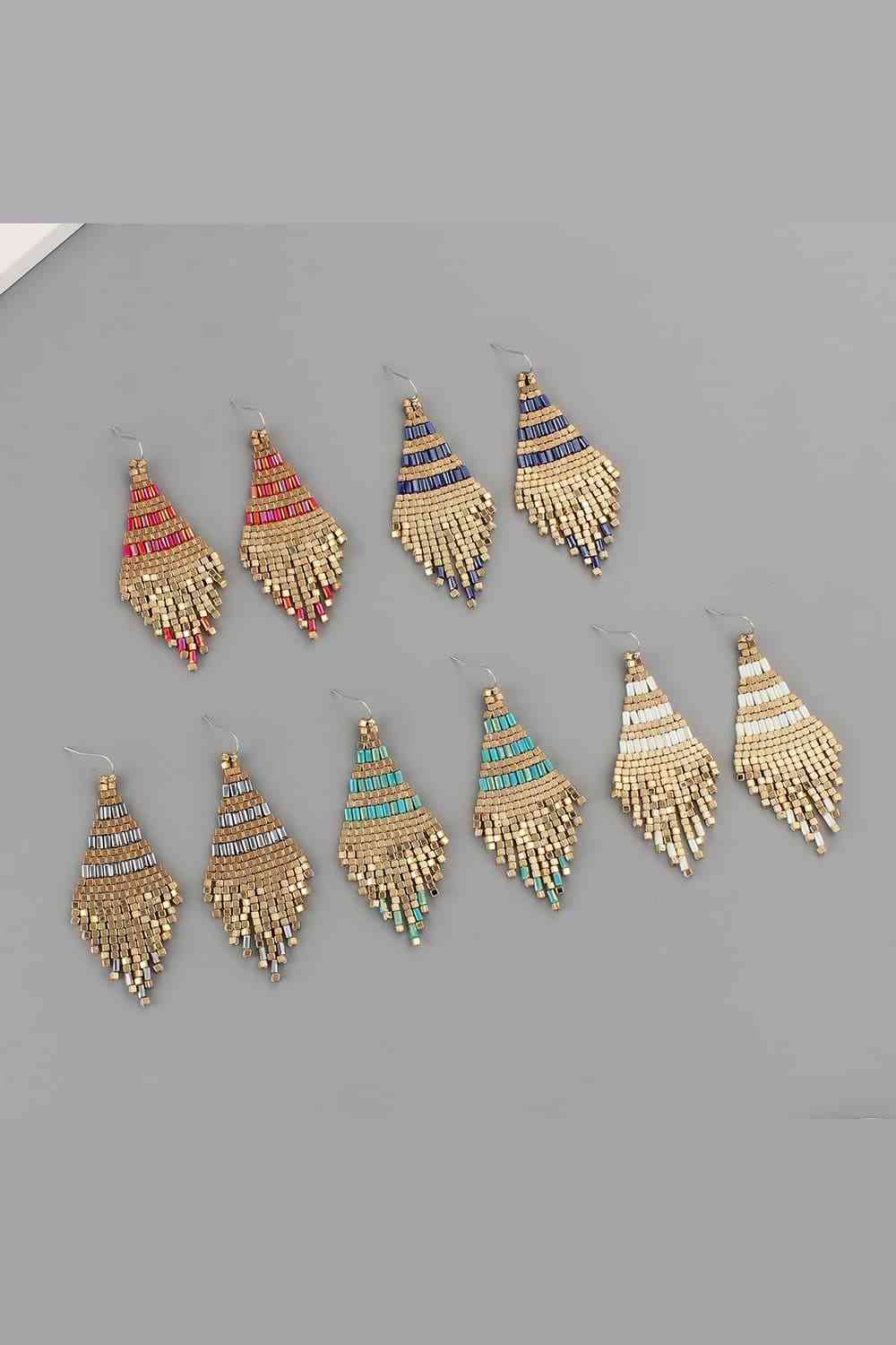 Beaded Dangle Earrings - Loulou Boutique