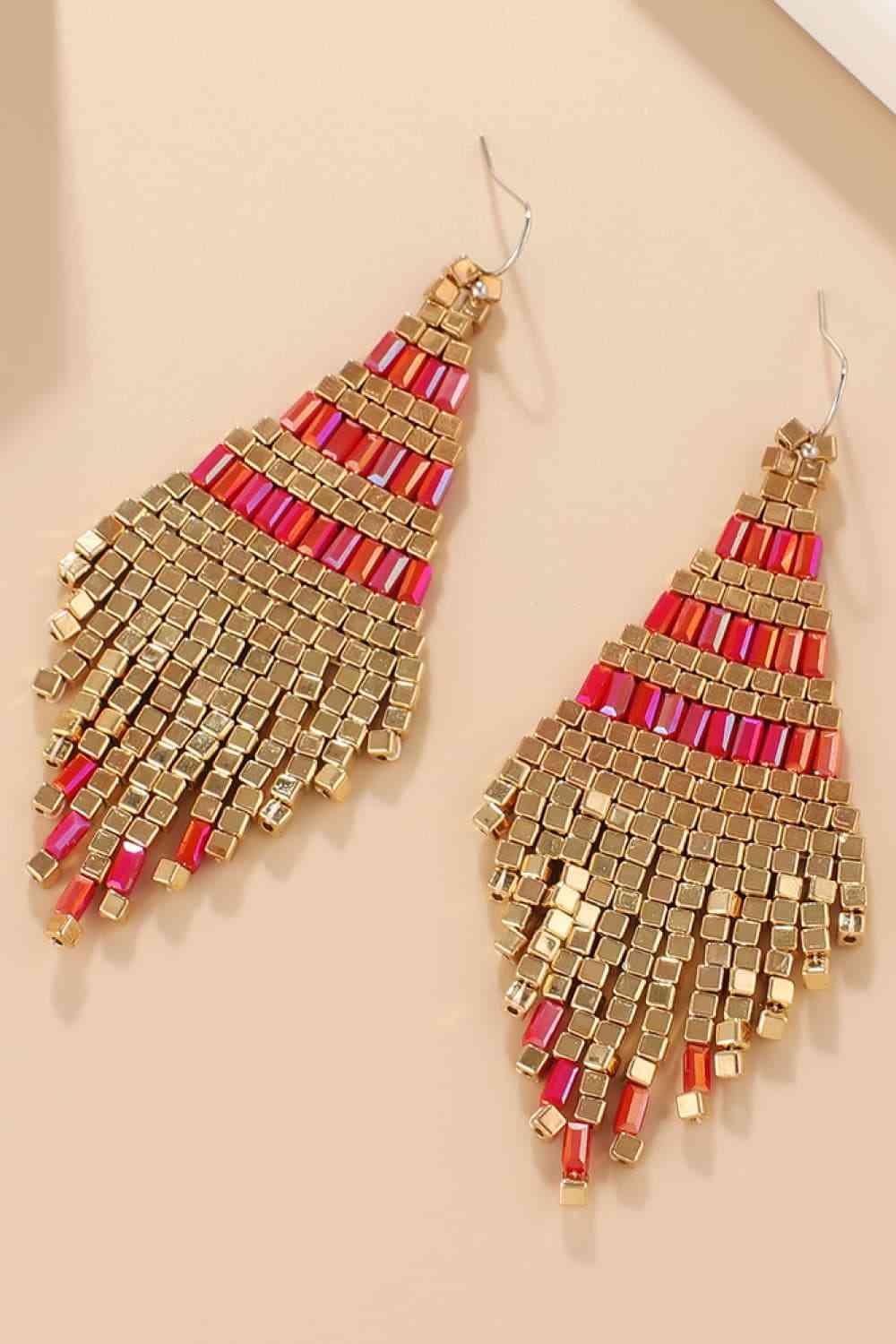 Beaded Dangle Earrings - Loulou Boutique