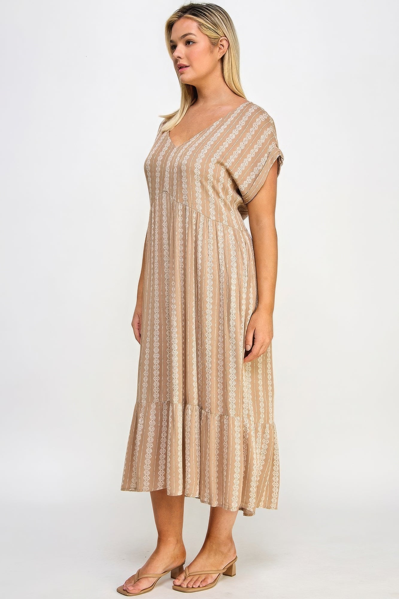 Boho Maxi Dress W/ Slip - Loulou Boutique