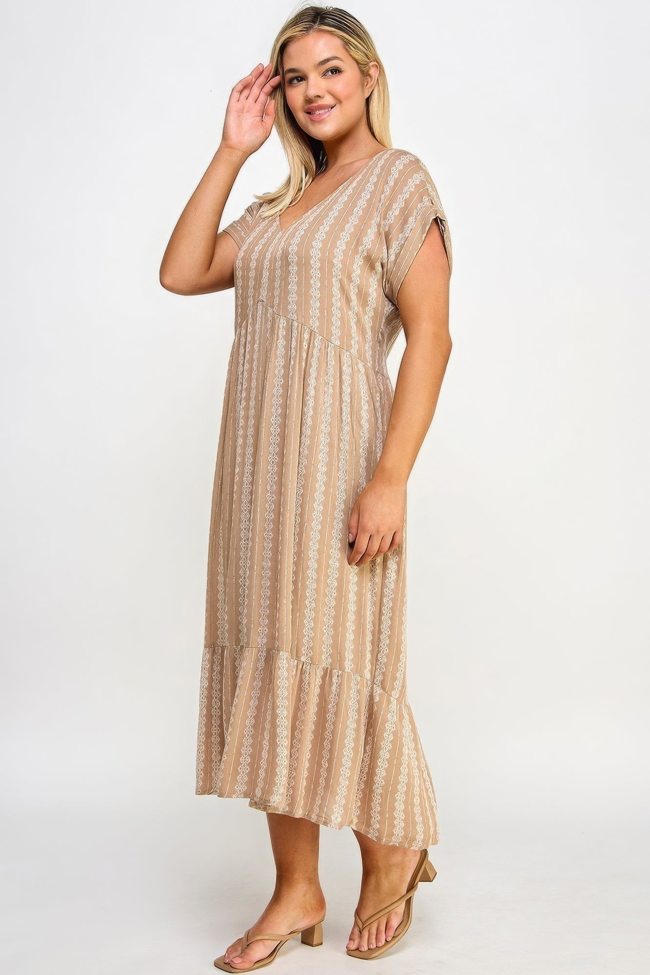 Boho Maxi Dress W/ Slip - Loulou Boutique