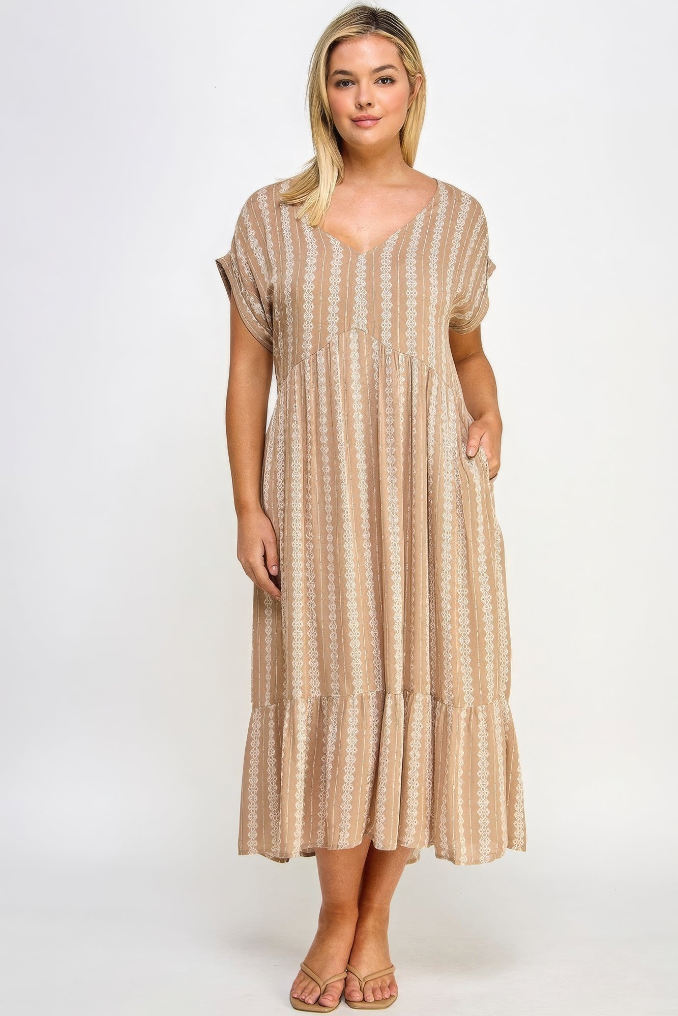 Boho Maxi Dress W/ Slip - Loulou Boutique