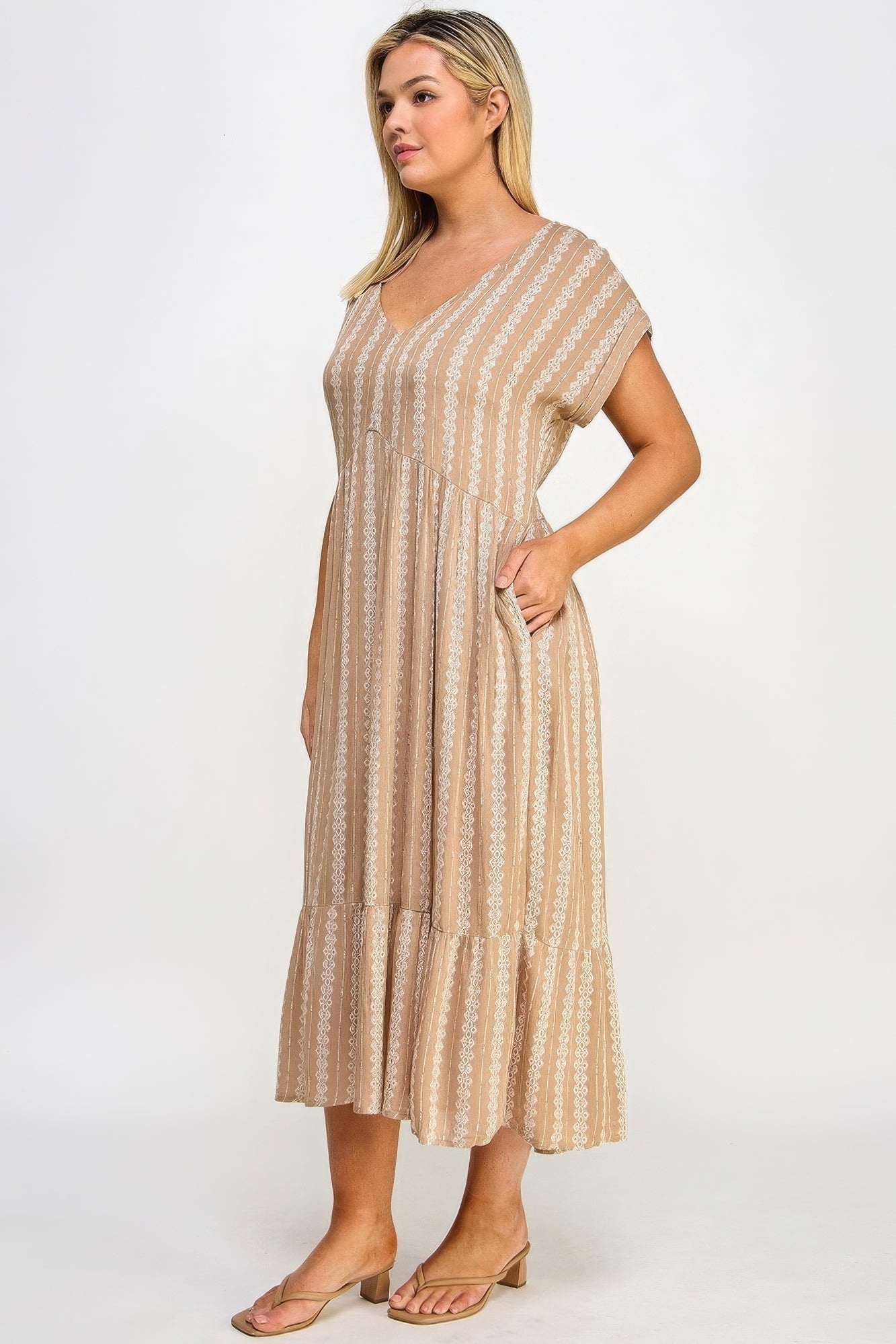 Boho Maxi Dress W/ Slip - Loulou Boutique