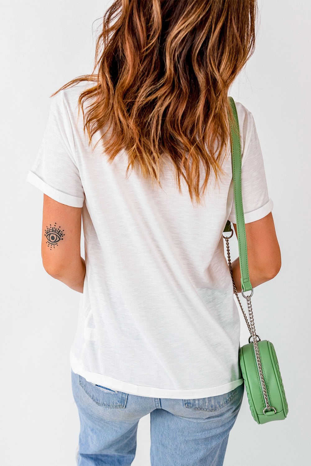Bow Graphic Round Neck Short Sleeve T-Shirt - Loulou Boutique