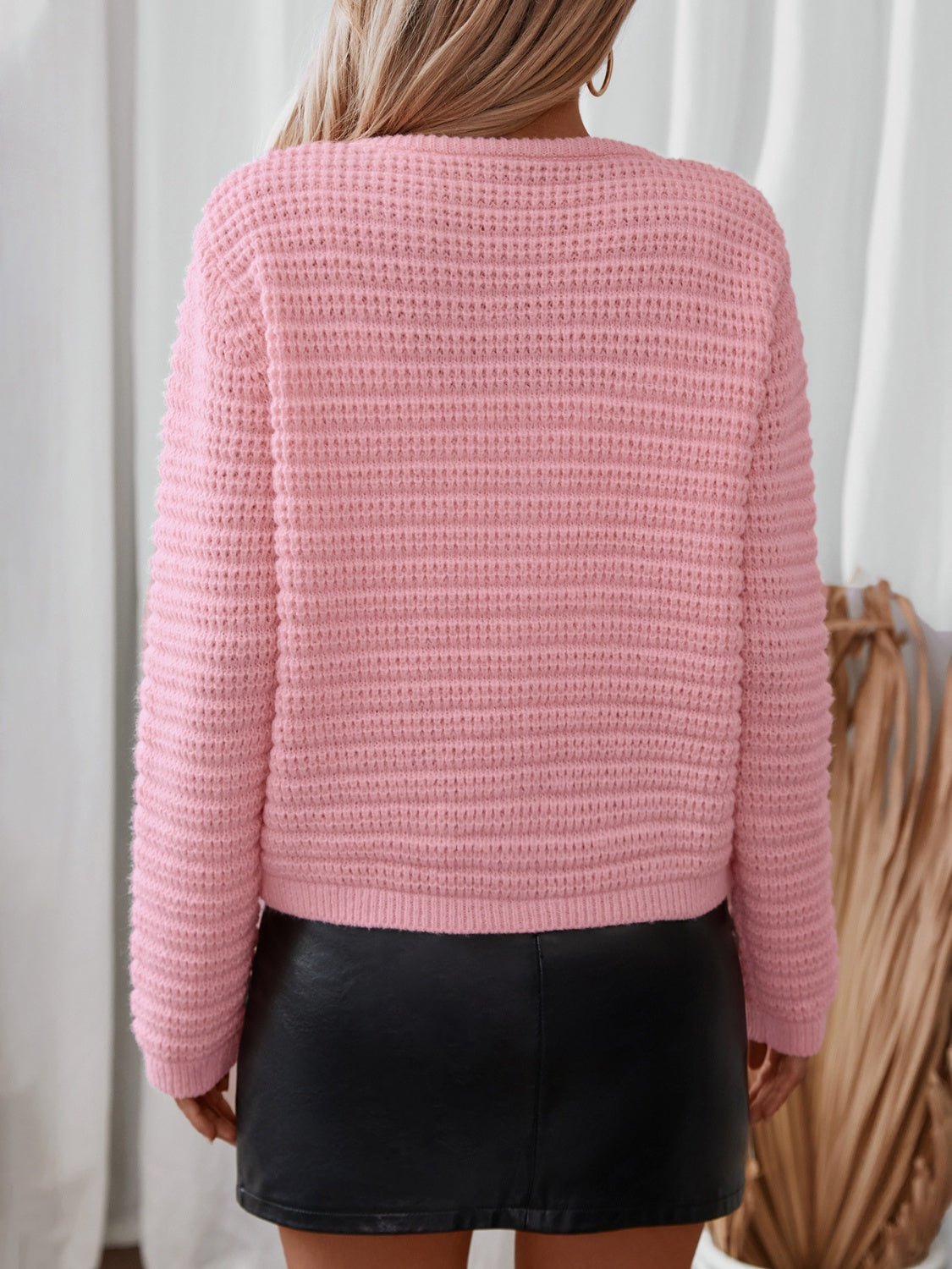 BUtton Up Long Sleeve Cardigan - Loulou Boutique