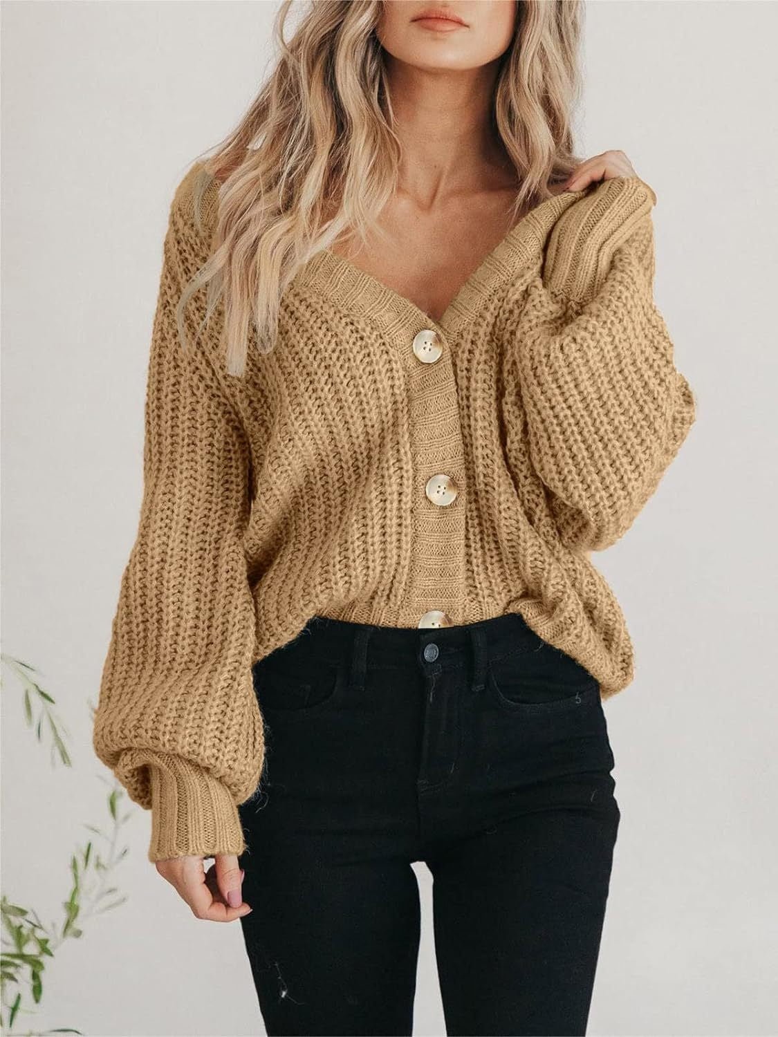 Button Up Long Sleeve Cardigan - Loulou Boutique