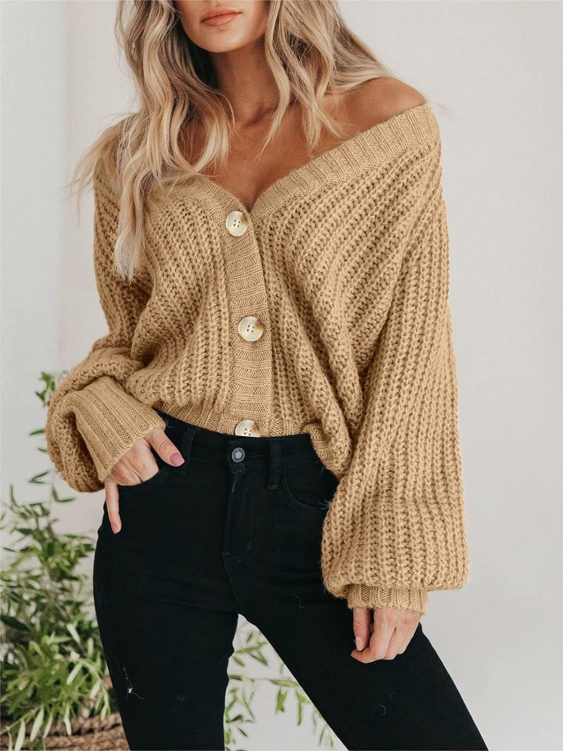 Button Up Long Sleeve Cardigan - Loulou Boutique