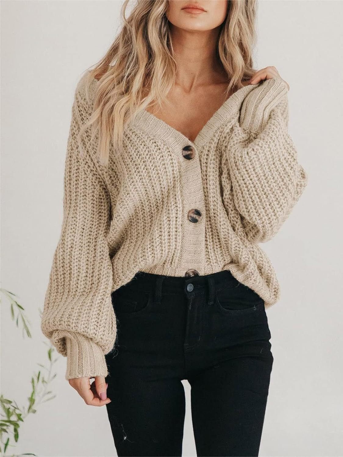Button Up Long Sleeve Cardigan - Loulou Boutique