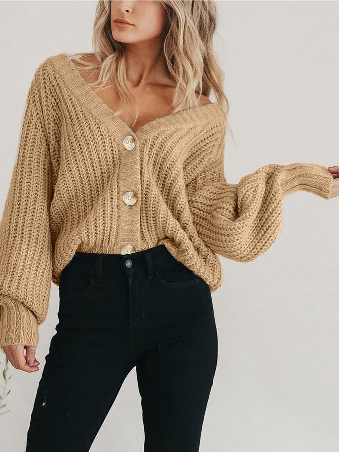 Button Up Long Sleeve Cardigan - Loulou Boutique