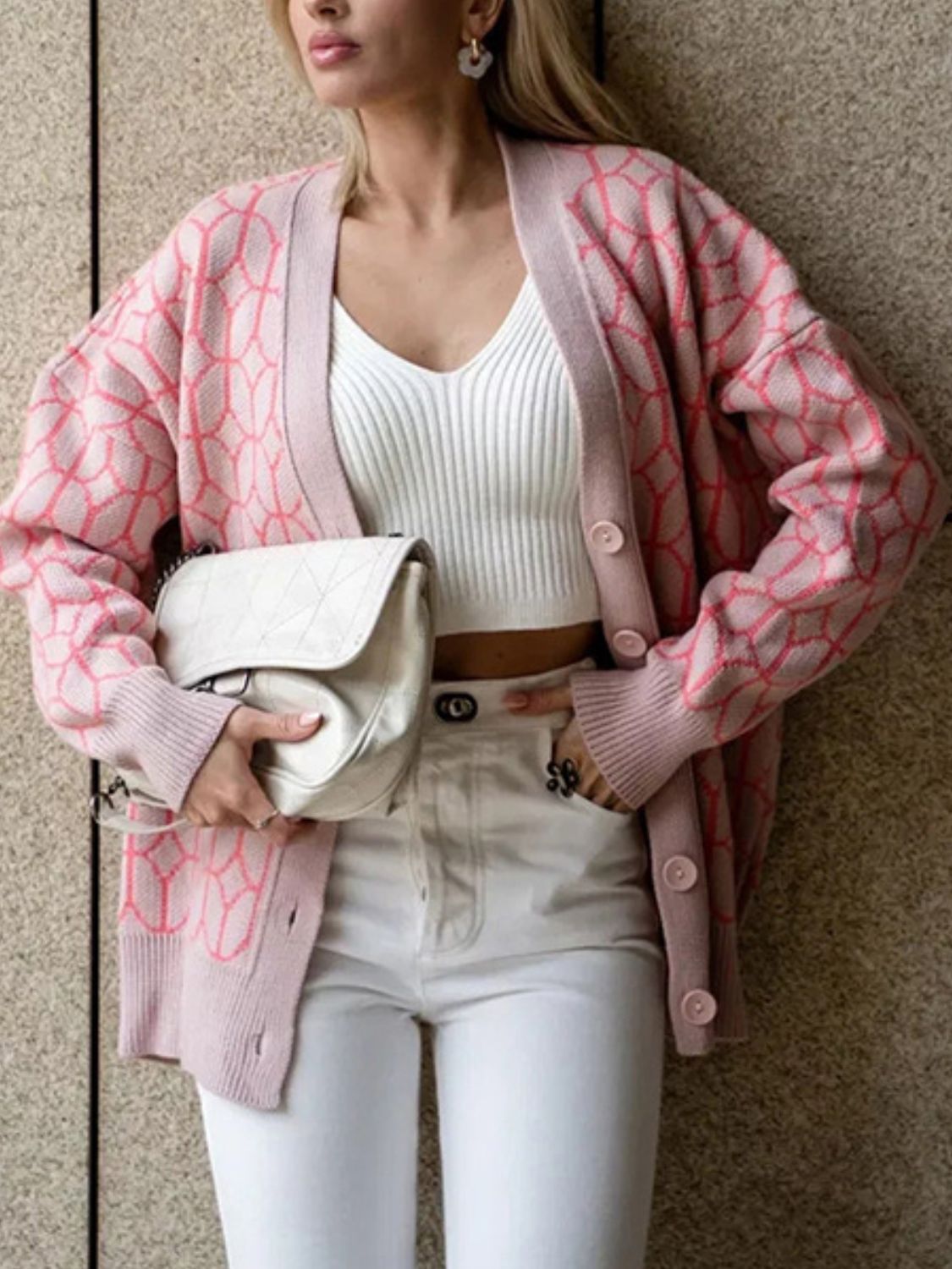 Button Up Long Sleeve Cardigan - Loulou Boutique