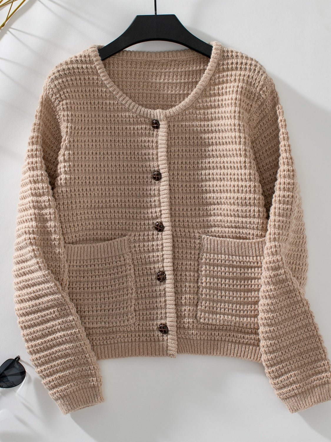 BUtton Up Long Sleeve Cardigan - Loulou Boutique