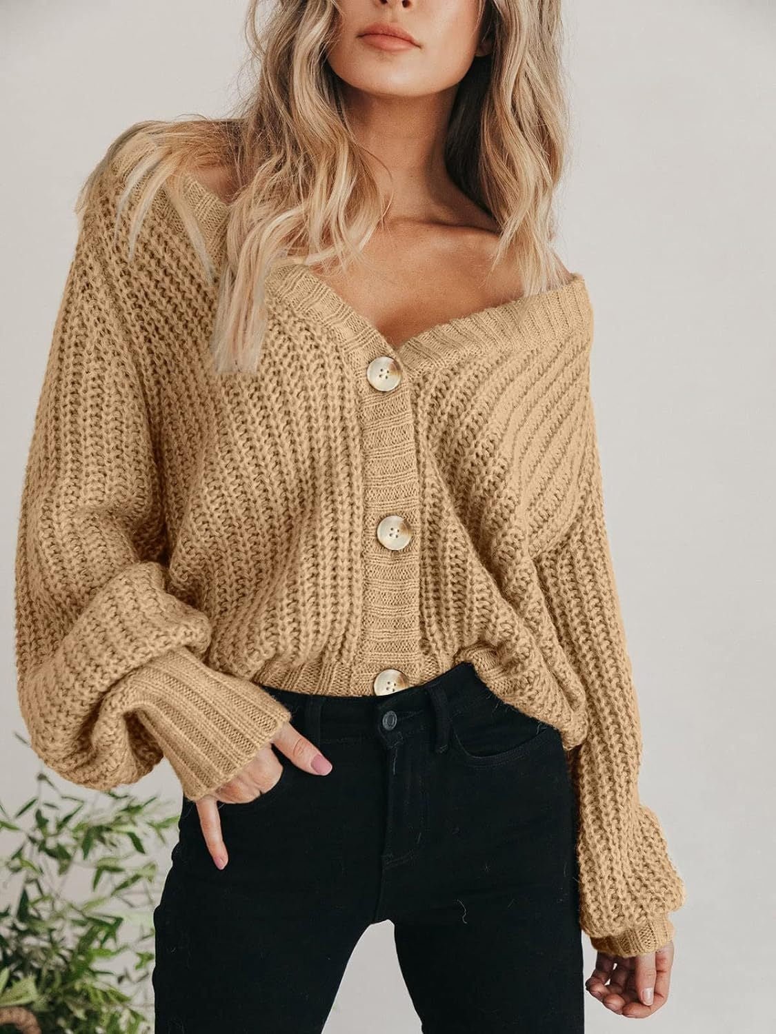 Button Up Long Sleeve Cardigan - Loulou Boutique