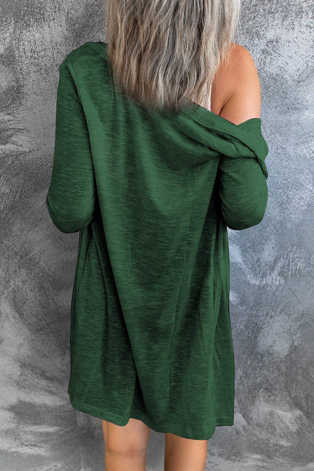 Button Up Long Sleeve Cover Up - Loulou Boutique