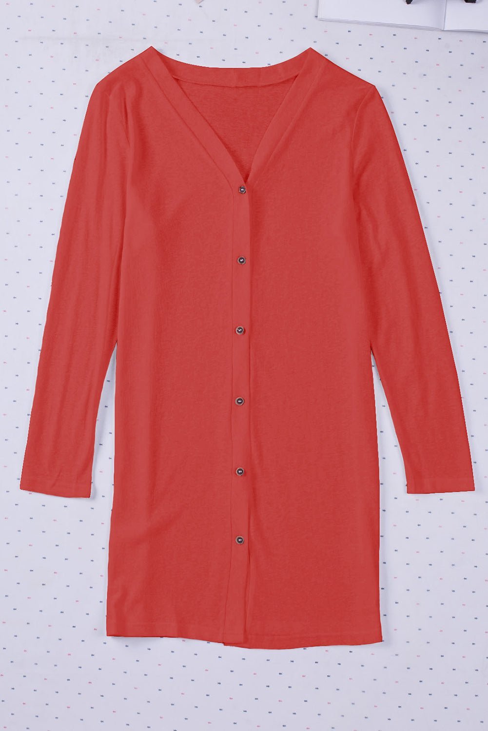 Button Up Long Sleeve Cover Up - Loulou Boutique