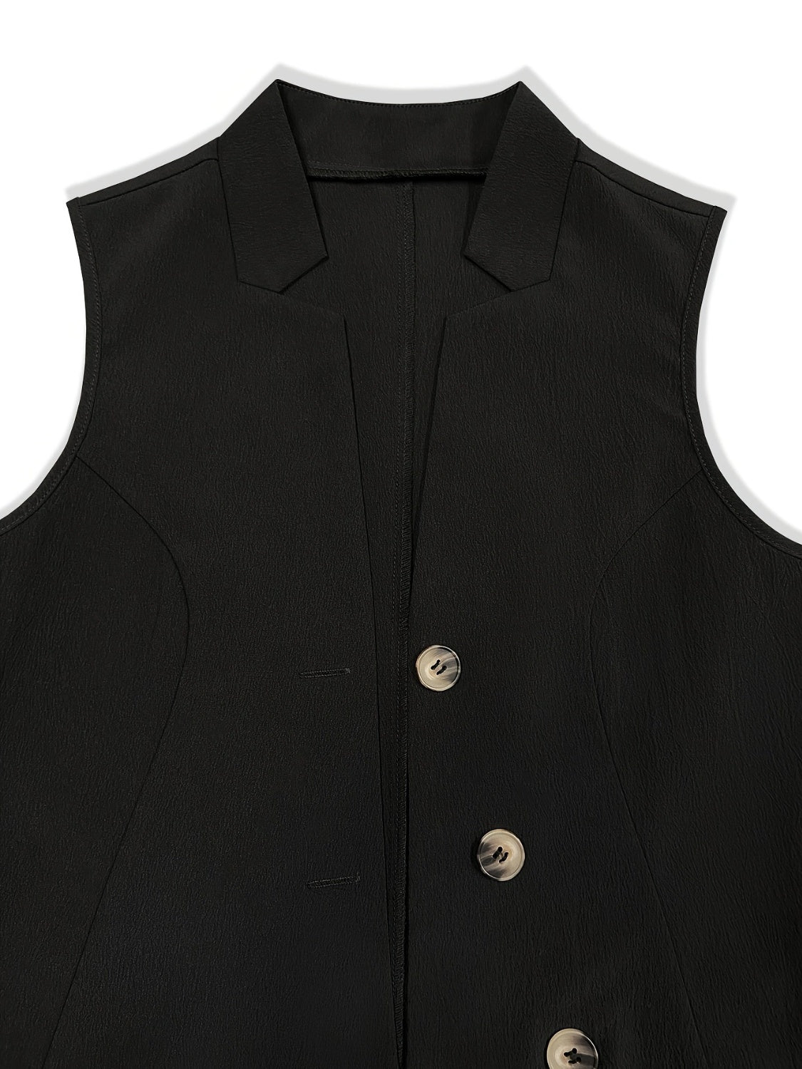 Button Up Surplice Vest - Loulou Boutique