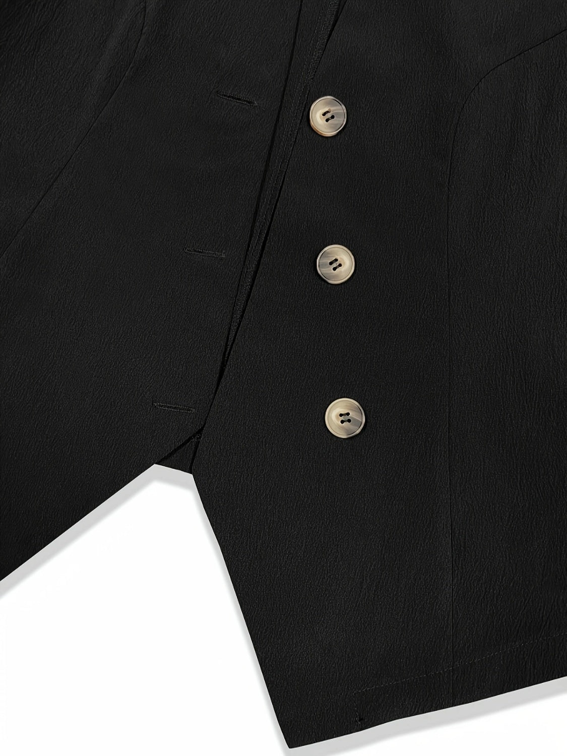 Button Up Surplice Vest - Loulou Boutique