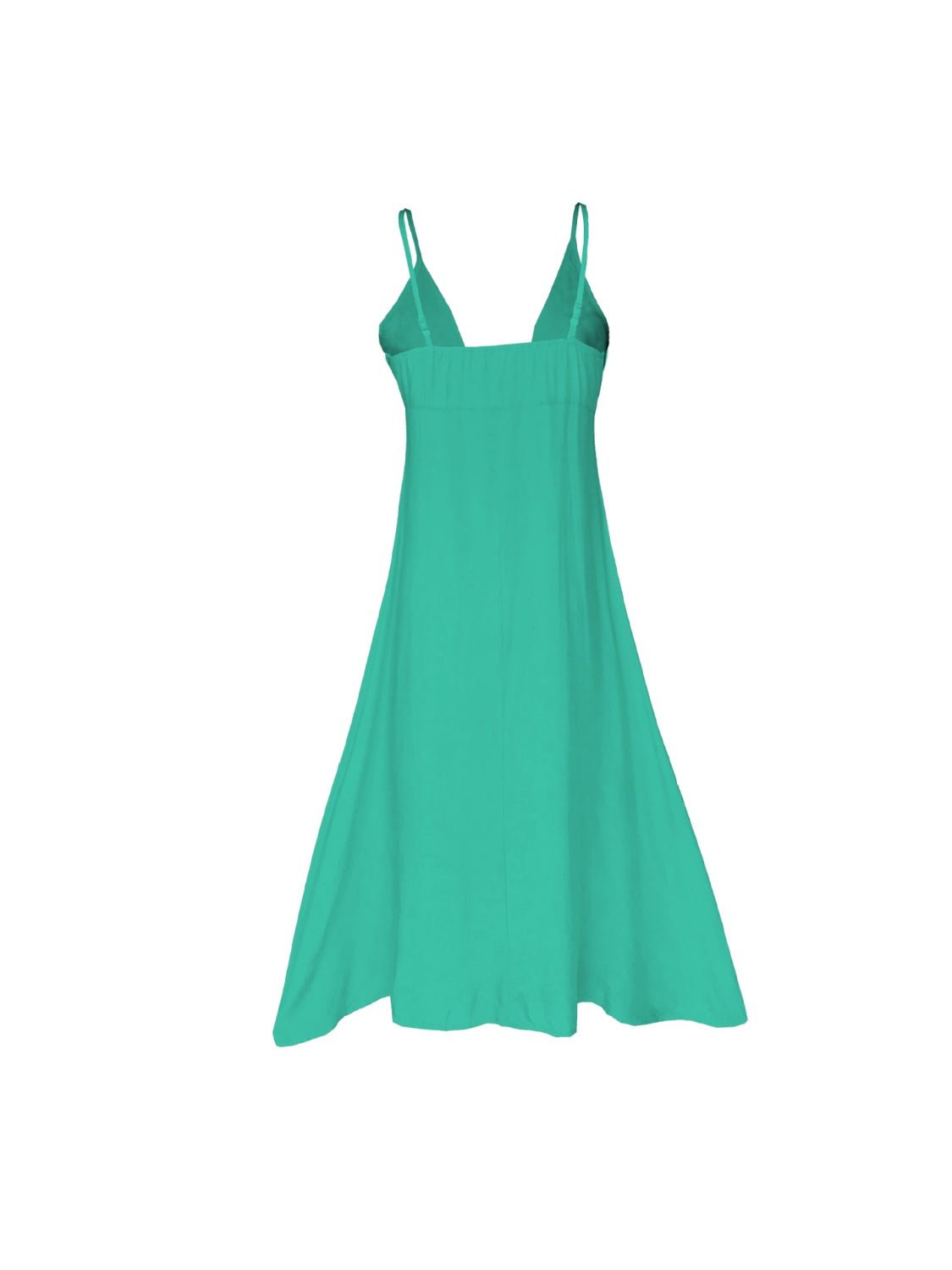 Buttoned Plunge Midi Cami Dress - Loulou Boutique