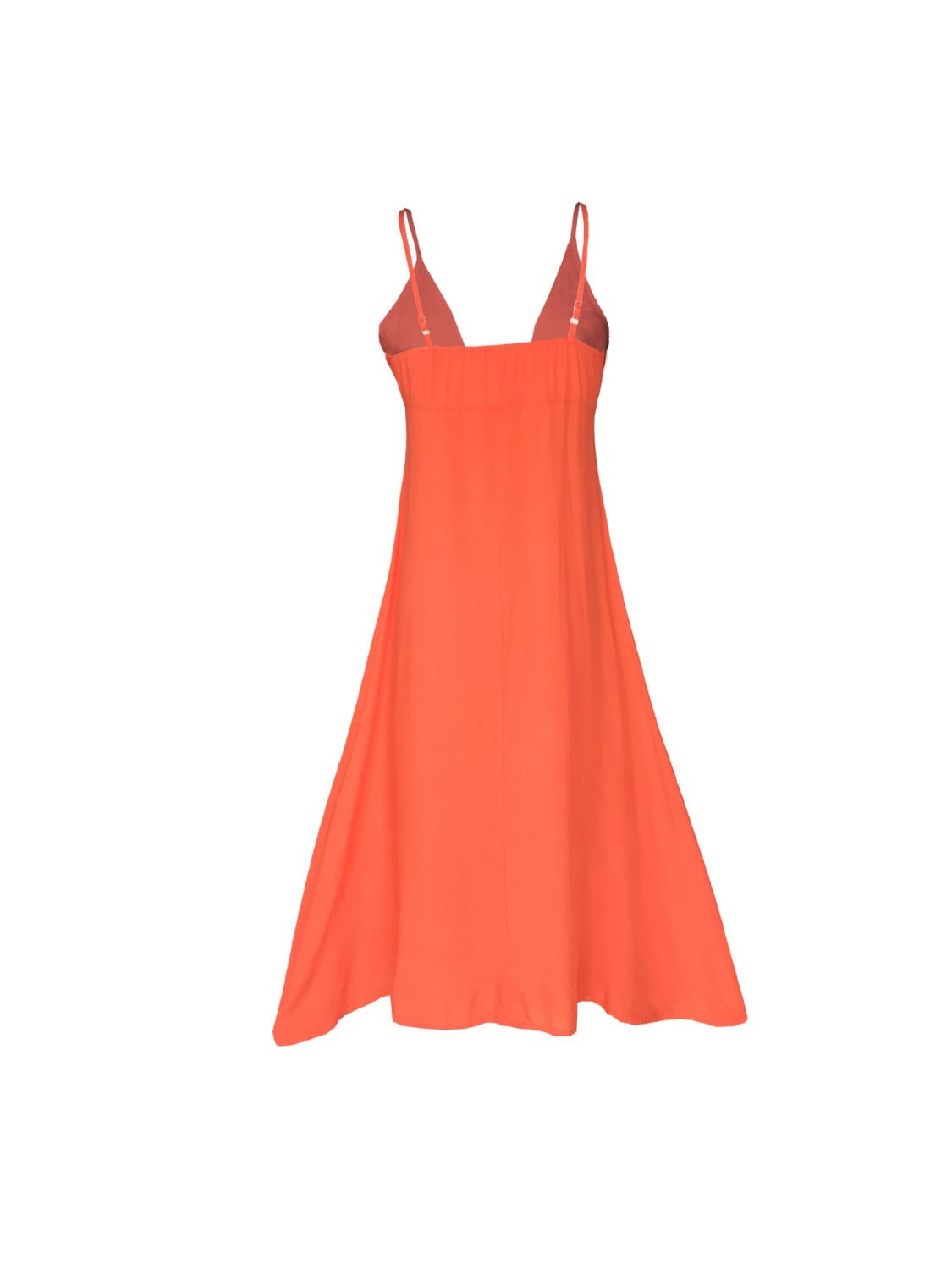 Buttoned Plunge Midi Cami Dress - Loulou Boutique