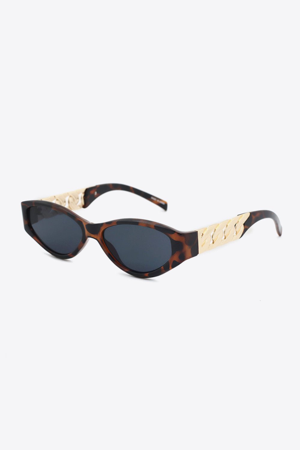 Chain Detail Temple Cat Eye Sunglasses - Loulou Boutique