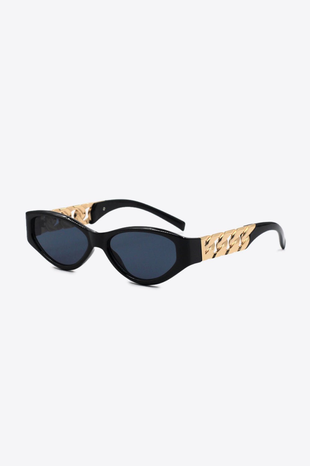 Chain Detail Temple Cat Eye Sunglasses - Loulou Boutique