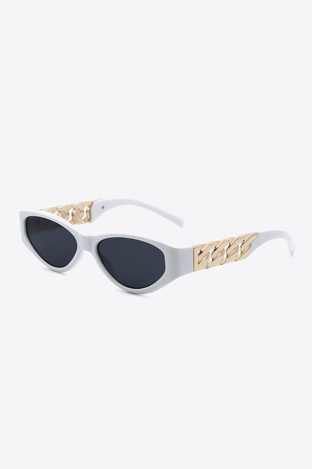 Chain Detail Temple Cat Eye Sunglasses - Loulou Boutique