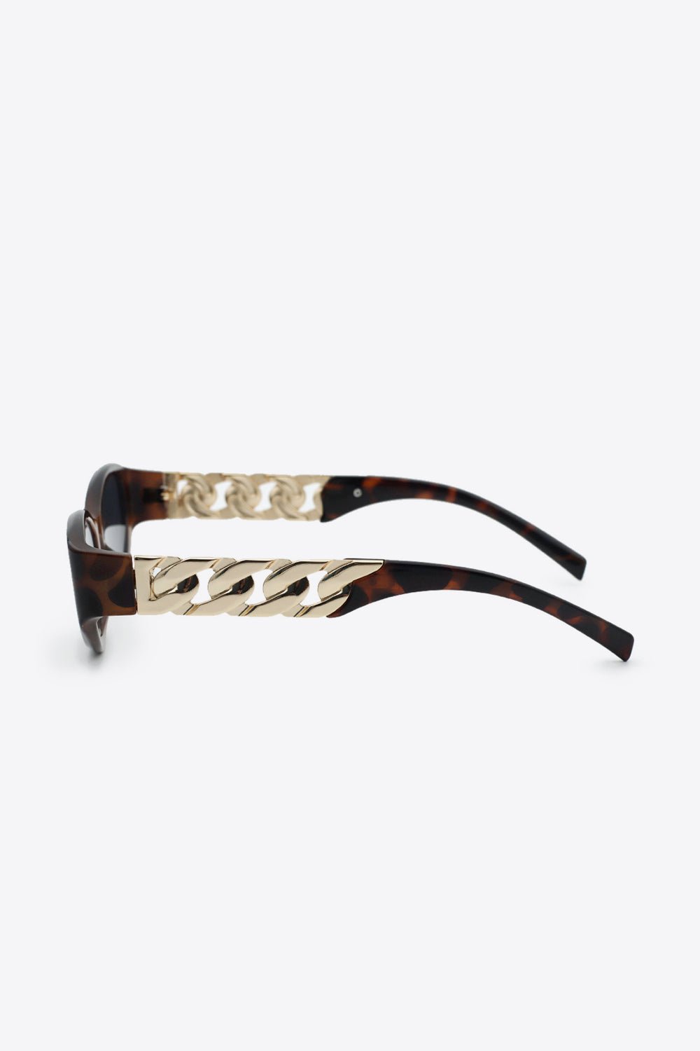 Chain Detail Temple Cat Eye Sunglasses - Loulou Boutique
