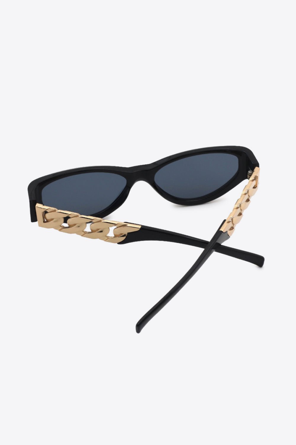 Chain Detail Temple Cat Eye Sunglasses - Loulou Boutique