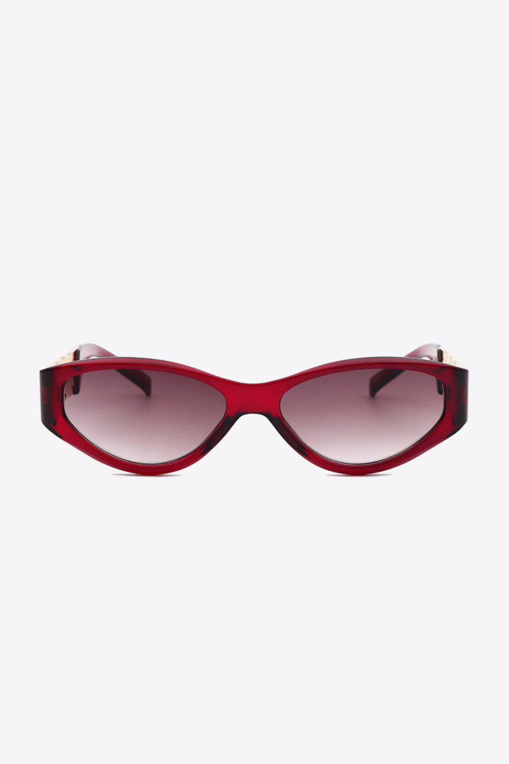 Chain Detail Temple Cat Eye Sunglasses - Loulou Boutique