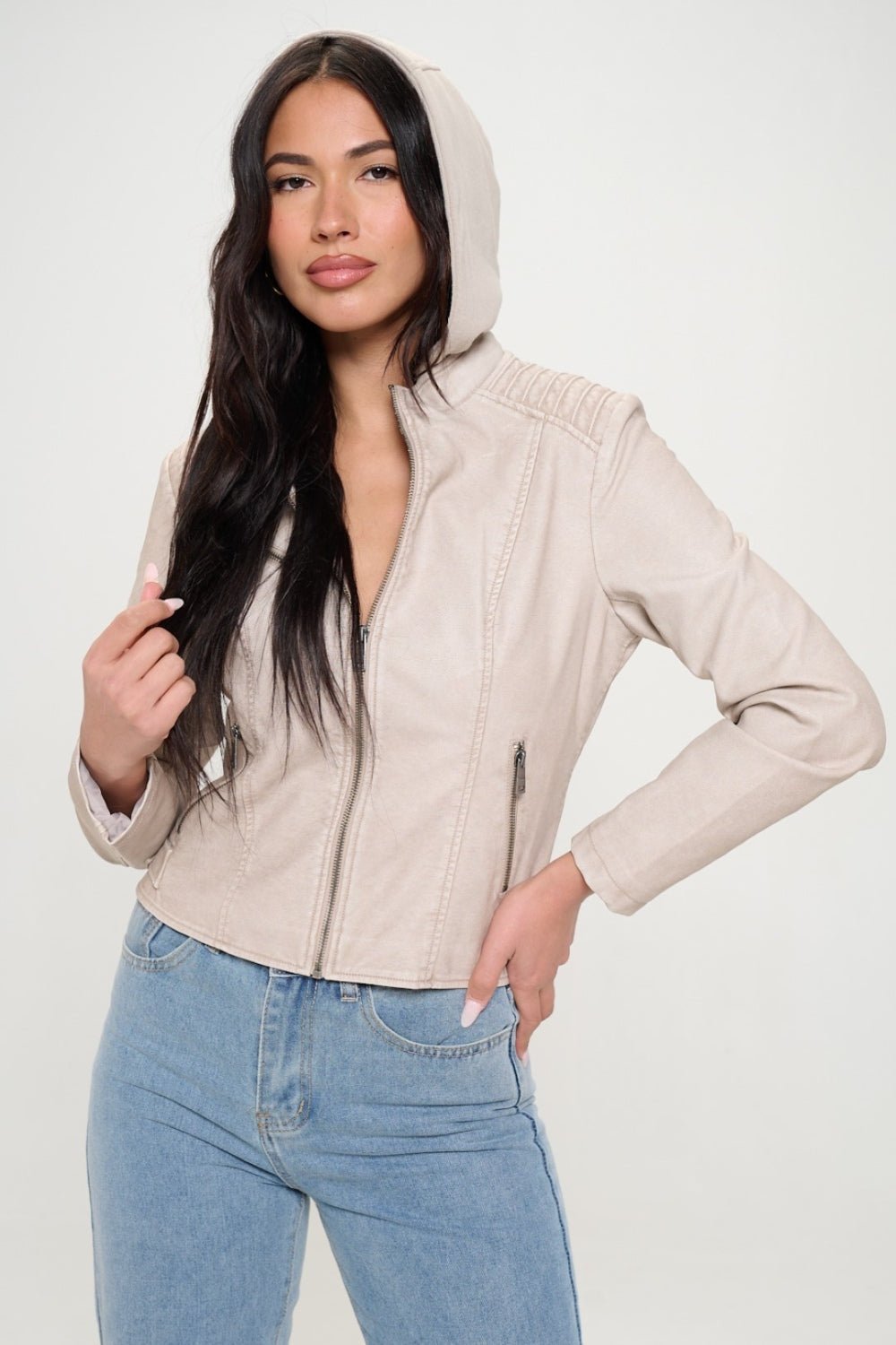Coalition LA Zip Up Hooded Jacket - Loulou Boutique