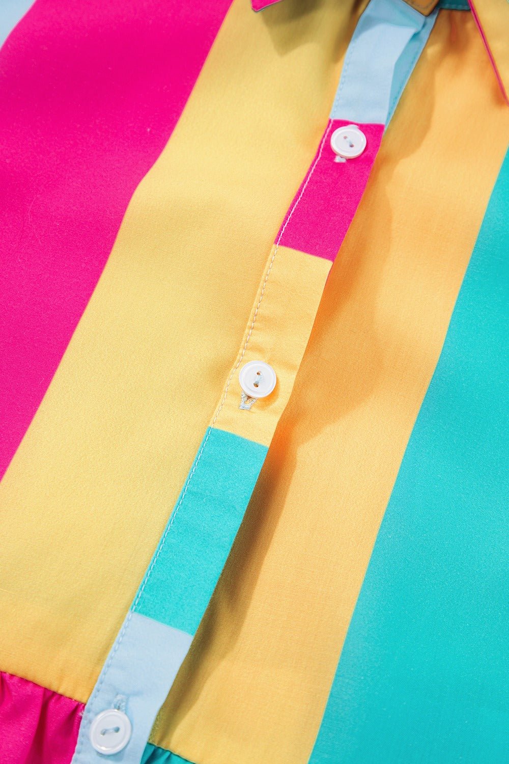 Color Block Half Sleeve Mini Dress - Loulou Boutique