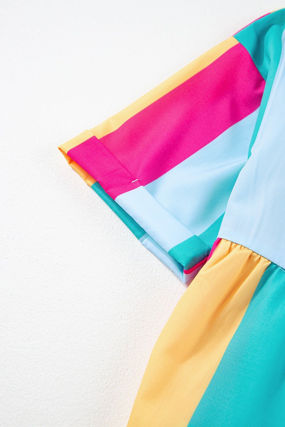 Color Block Half Sleeve Mini Dress - Loulou Boutique
