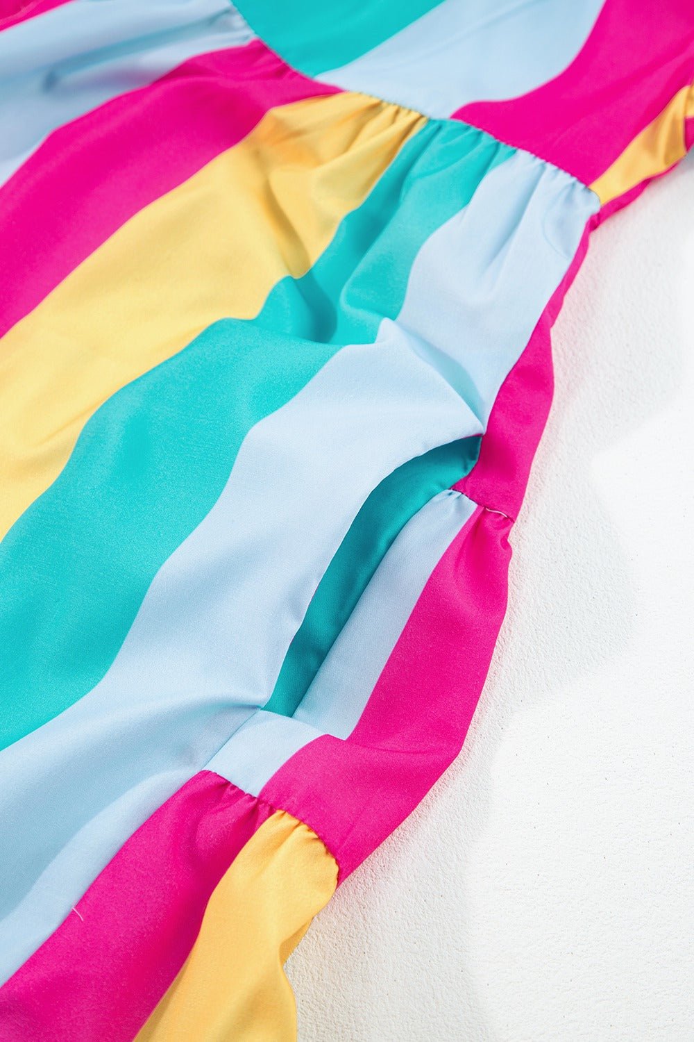 Color Block Half Sleeve Mini Dress - Loulou Boutique