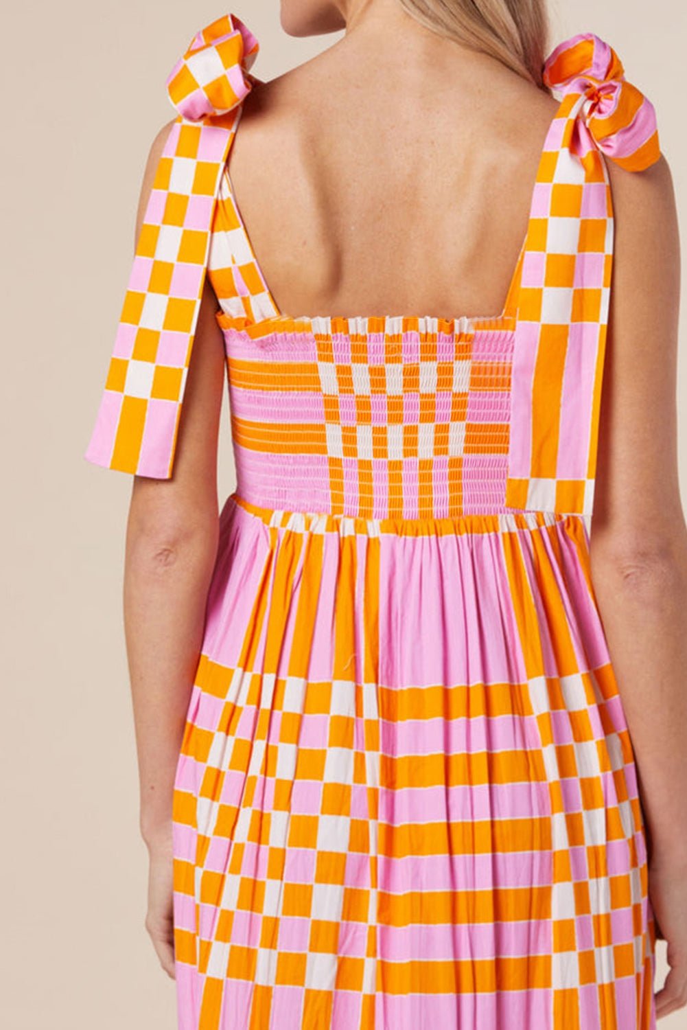 Color Block Tie Shoulder Dress - Loulou Boutique