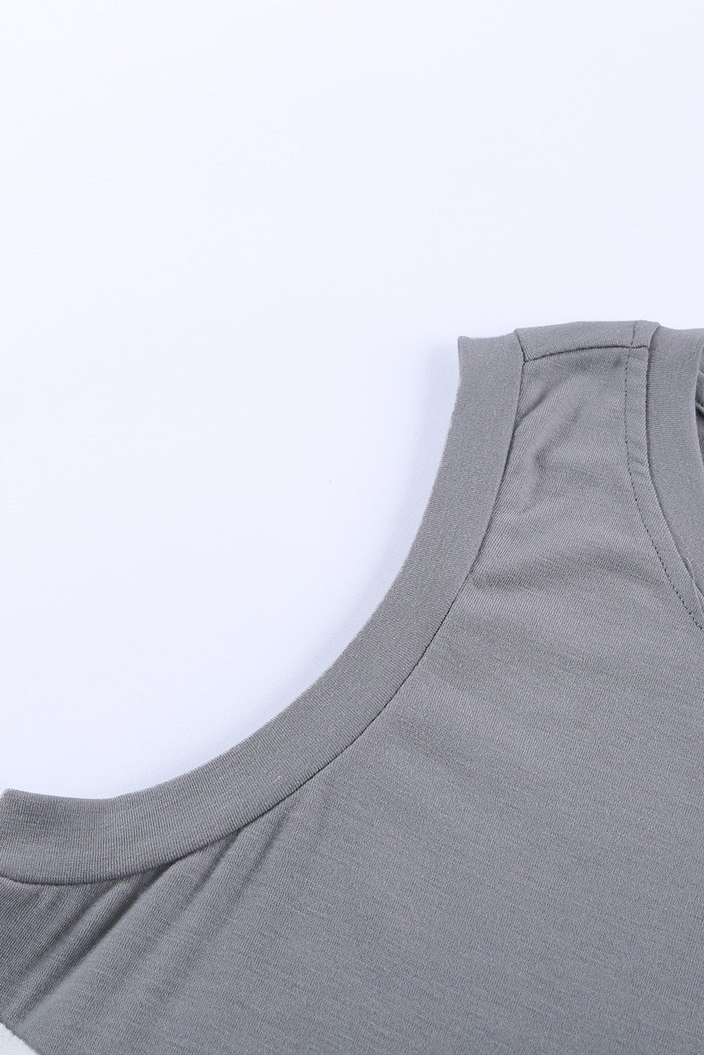 Contrast Round Neck Tank Top - Loulou Boutique