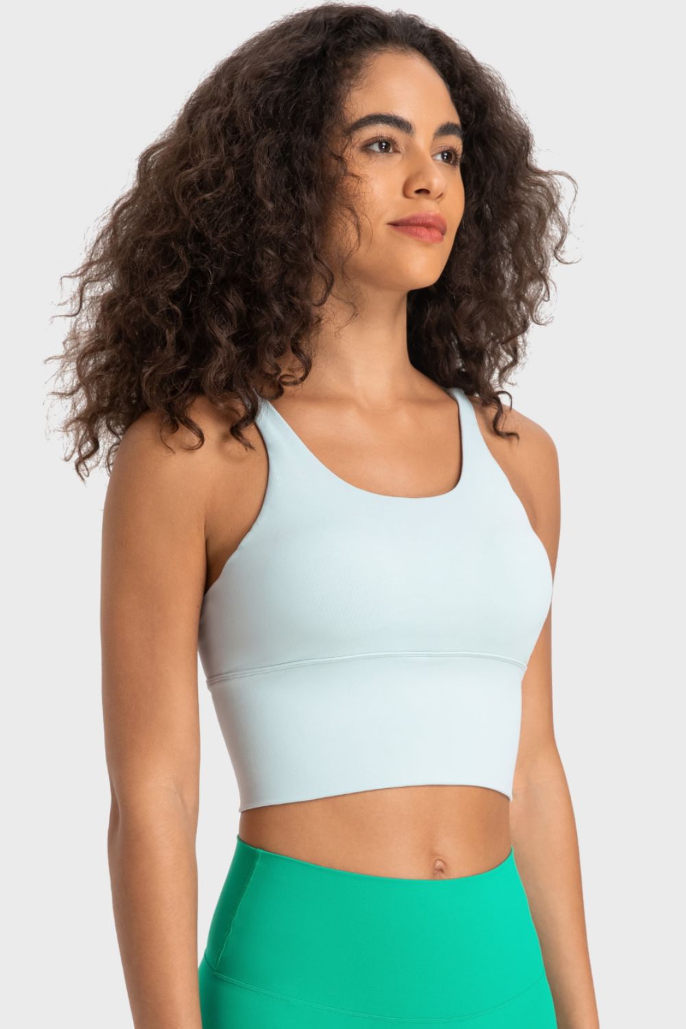 Crisscross Back Ladder Detail Sports Bra - Loulou Boutique