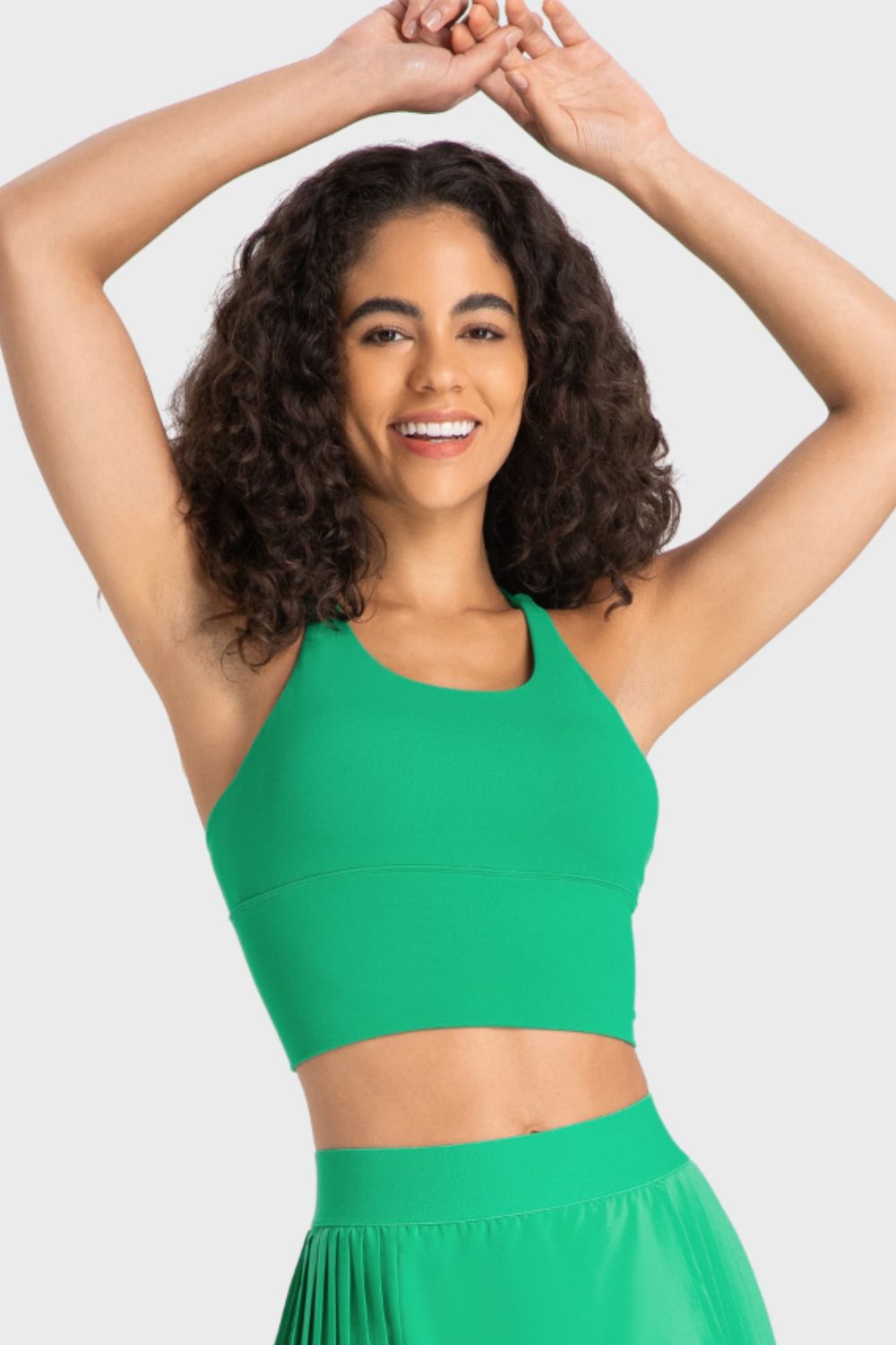 Crisscross Back Ladder Detail Sports Bra - Loulou Boutique
