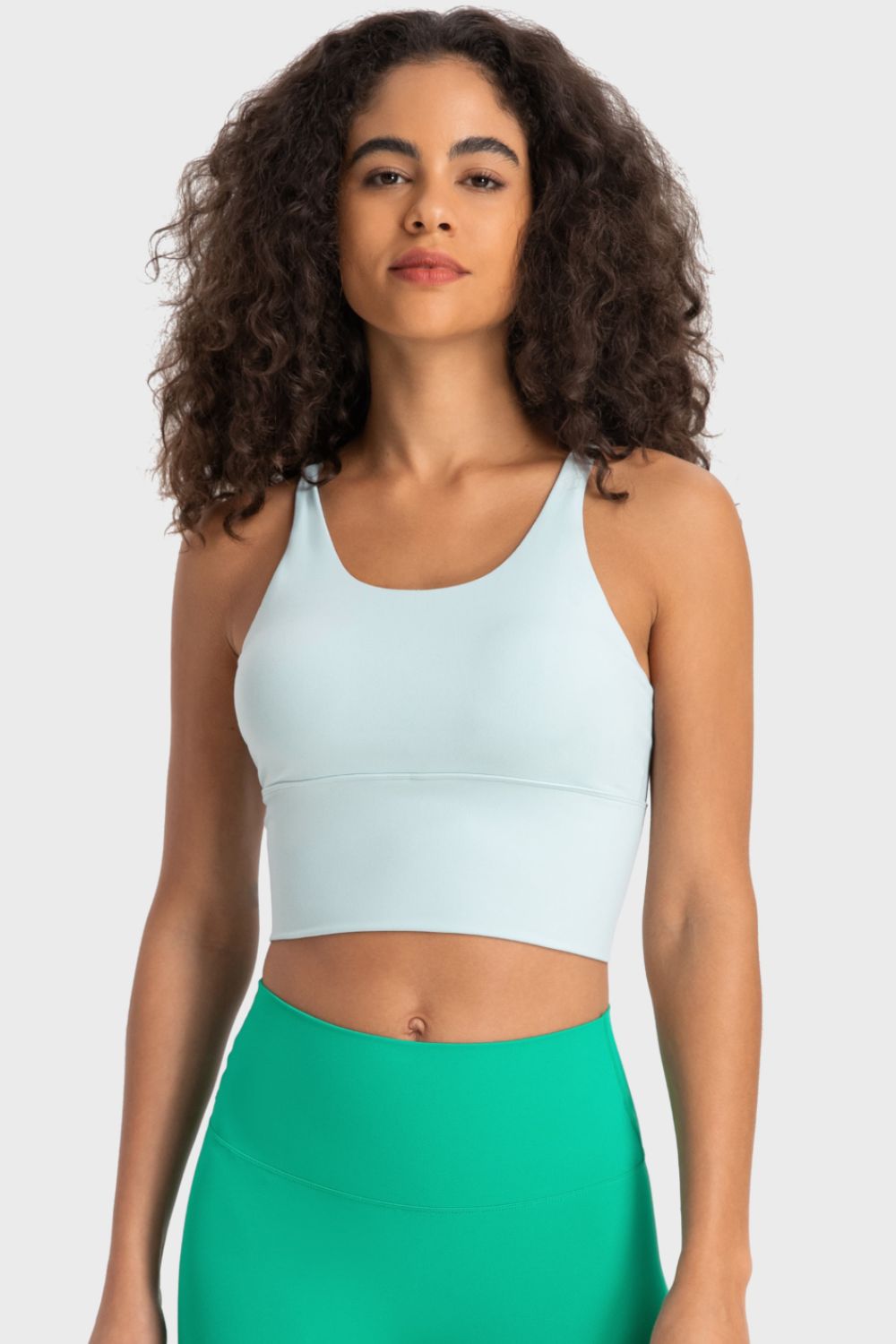 Crisscross Back Ladder Detail Sports Bra - Loulou Boutique