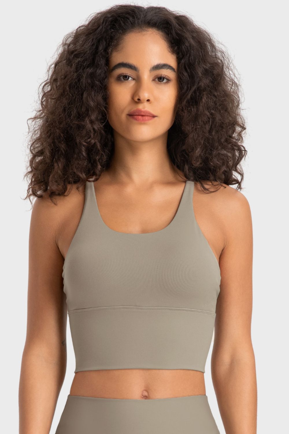 Crisscross Back Ladder Detail Sports Bra - Loulou Boutique