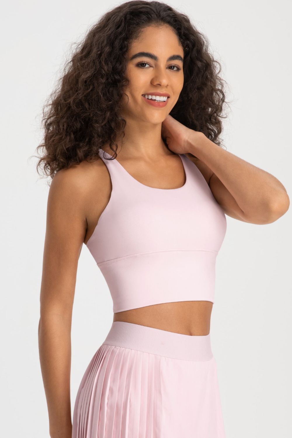 Crisscross Back Ladder Detail Sports Bra - Loulou Boutique