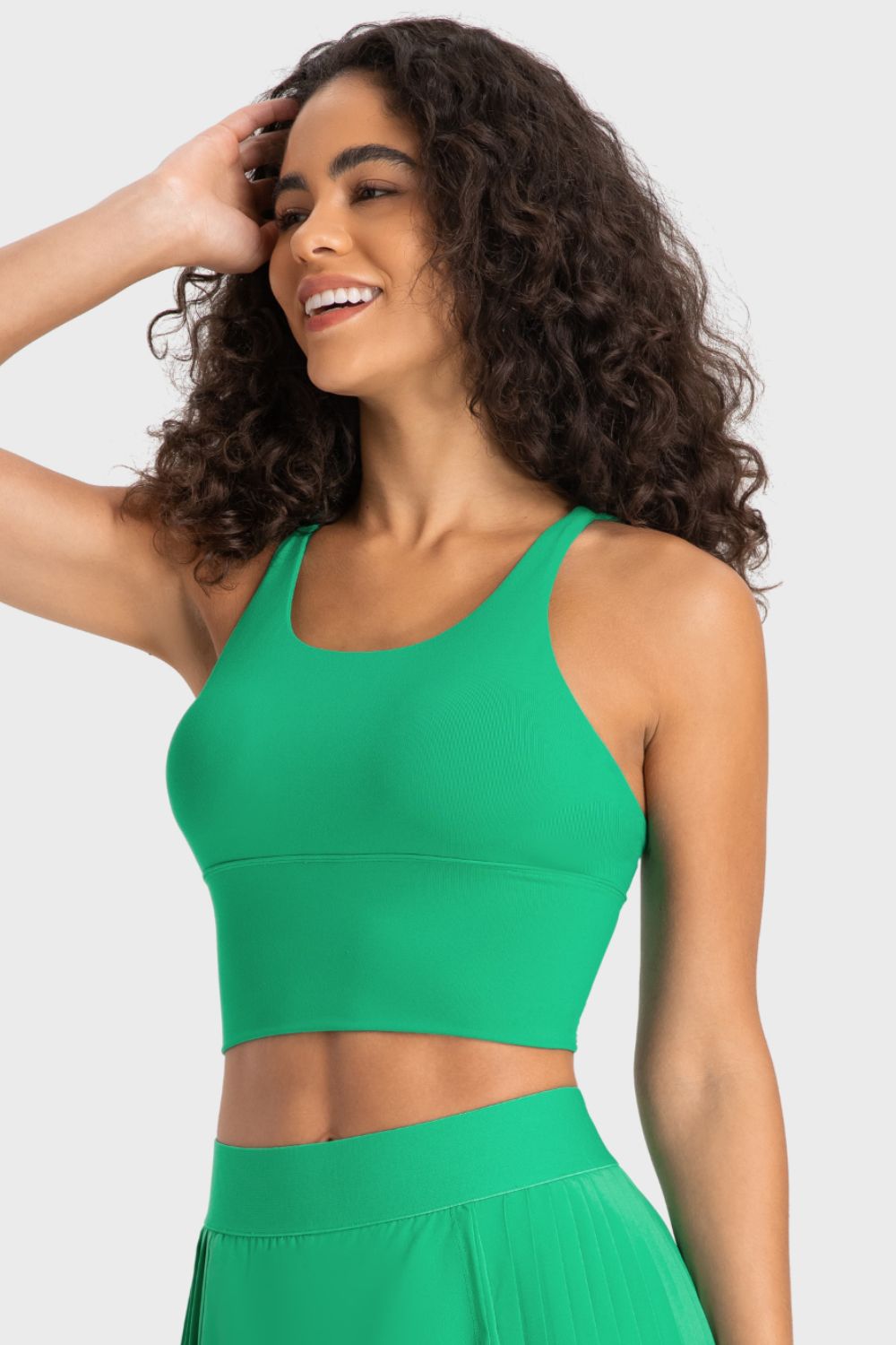 Crisscross Back Ladder Detail Sports Bra - Loulou Boutique