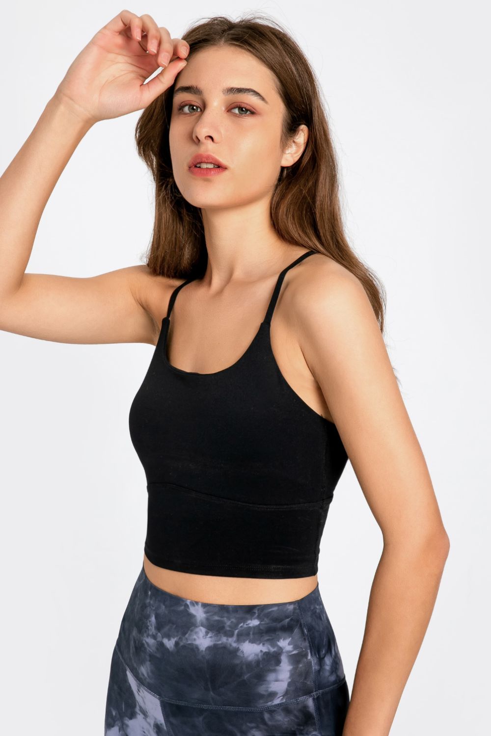 Crisscross Back Scoop Neck Sports Cami - Loulou Boutique