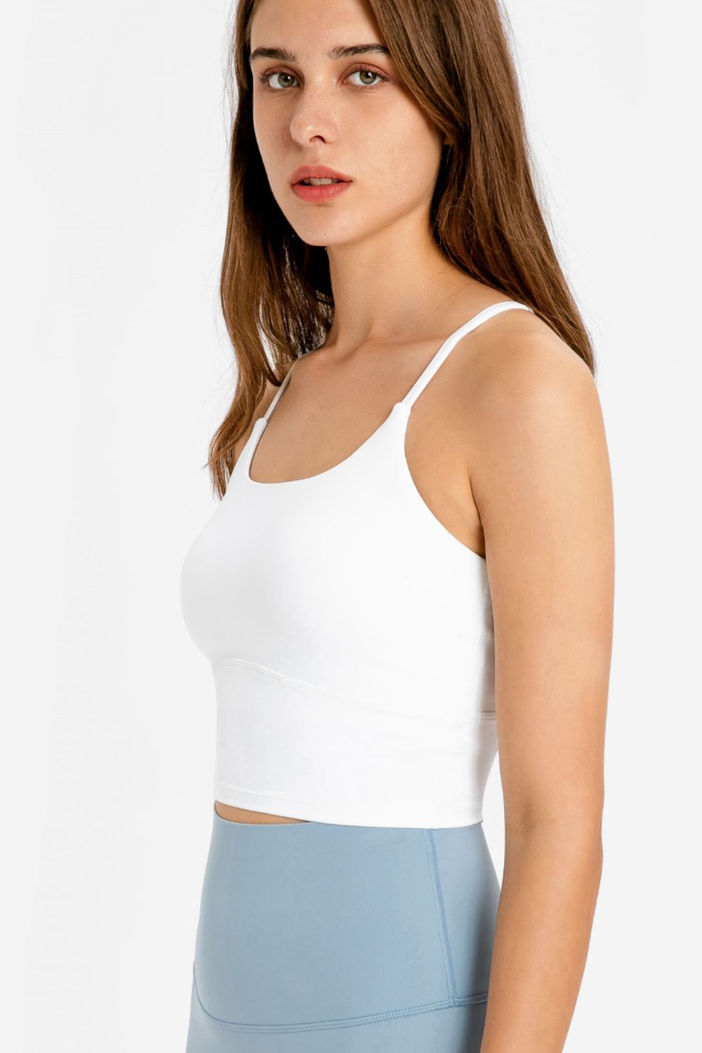Crisscross Back Scoop Neck Sports Cami - Loulou Boutique
