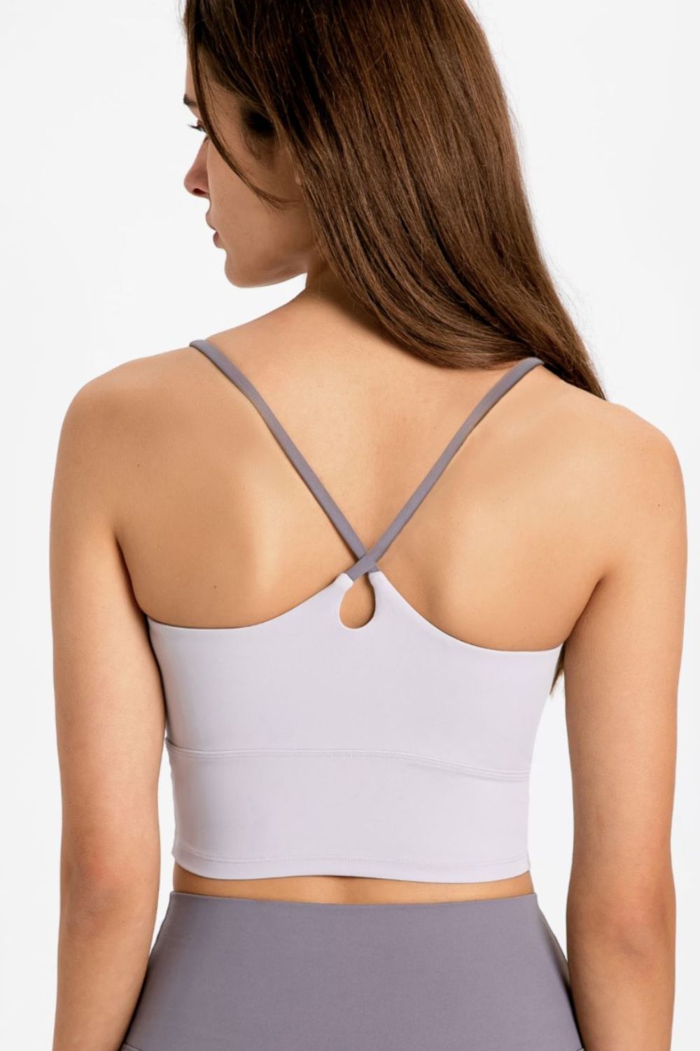 Crisscross Back Scoop Neck Sports Cami - Loulou Boutique