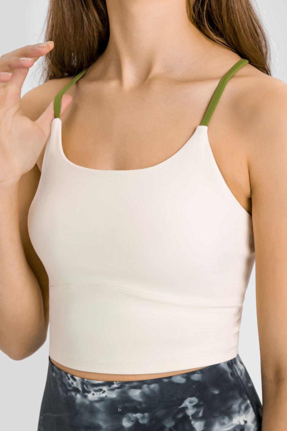 Crisscross Back Scoop Neck Sports Cami - Loulou Boutique
